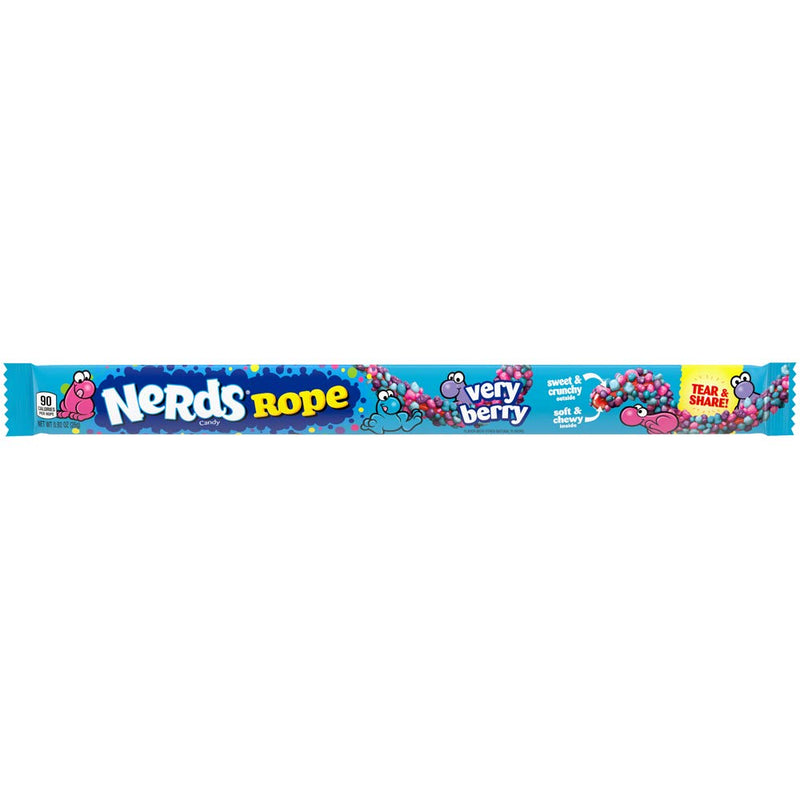 Nerds Rope, Very Berry Candy, 0.92 Ounce, Pack Of 24