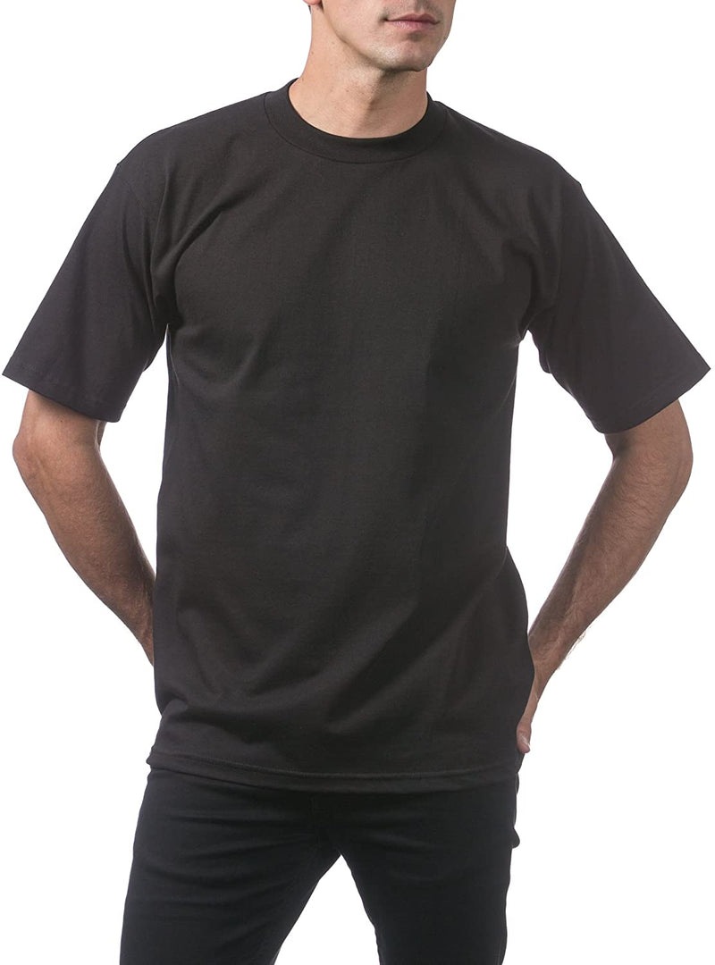 Pro Club Men's 12-Pack Heavyweight Cotton Short Sleeve Crew Neck T-Shirt