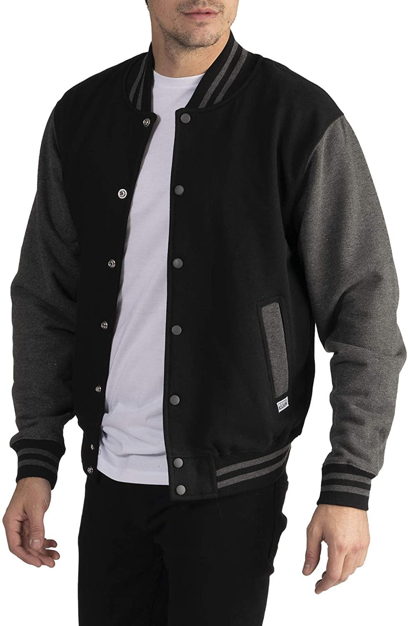 Pro Club Men's Varsity Fleece Baseball Jacket